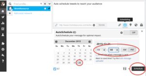 hootsuite tweets schedule