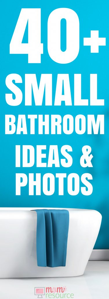 These small bathroom ideas make the most of every INCH with clever shower and tub and storage ideas for small bathrooms, including decorating ideas, colors, layout, and space saving ideas.