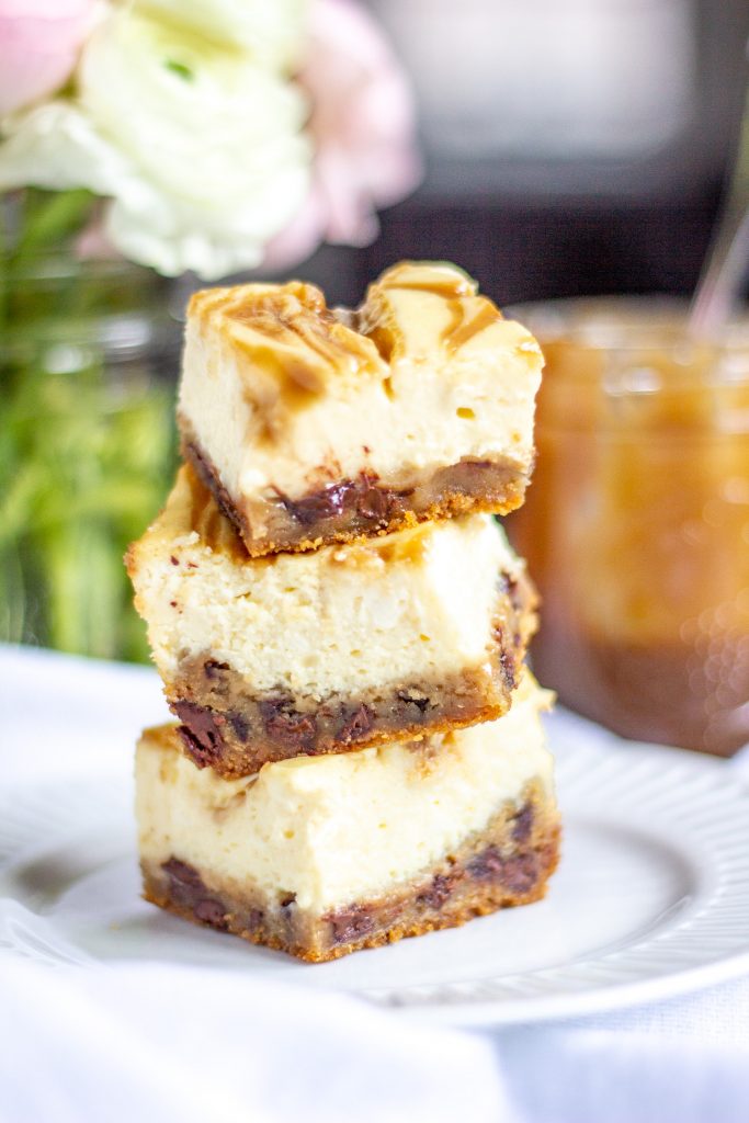 Caramel chocolate Cheesecake Bar