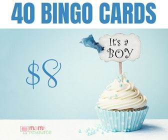 baby shower bingo cards