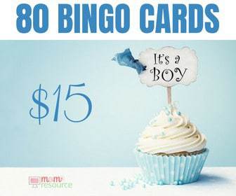 baby shower bingo game