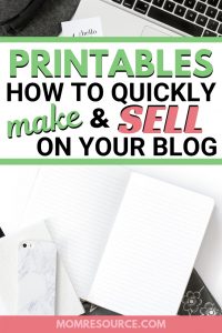Wondering how to make printables to sell? It's easy to start making printables & selling them right on your blog. No email list needed! Here's a video tutorial showing you how I earn money selling printable products on my blog along with the best tips to start selling printables quickly.