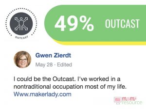 business quiz outcast personality