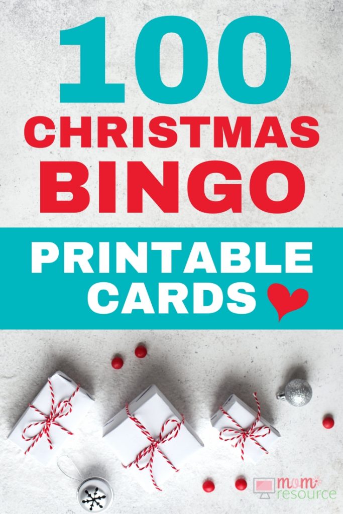 Christmas Bingo For Large Group - 1,000 Printable Bingo Cards
