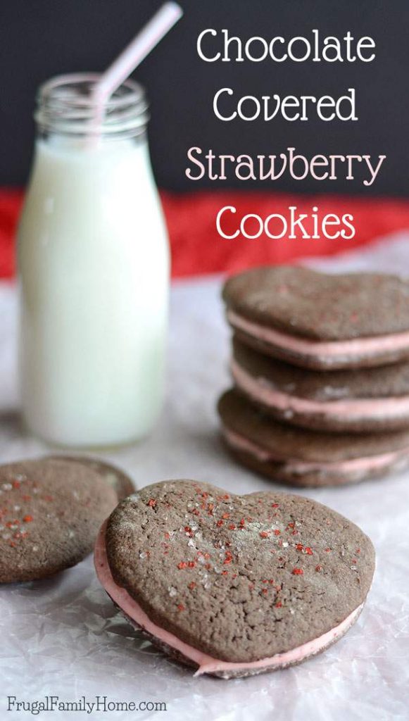 chocolate covered strawberry cookies