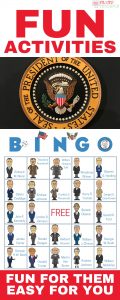 Perfect printable educational game! With words & pictures and instructions, these bingo cards are a perfect Presidents of the United States activity!