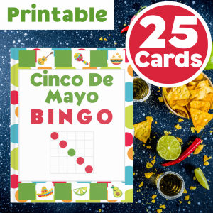 cinco de mayo bingo printables 25 cards