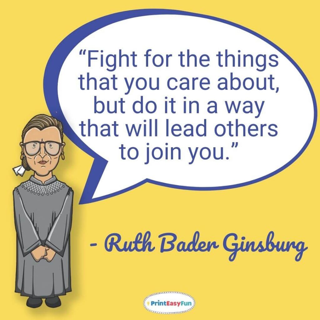 ruth bader ginsburg quotes fight for the things you care about
