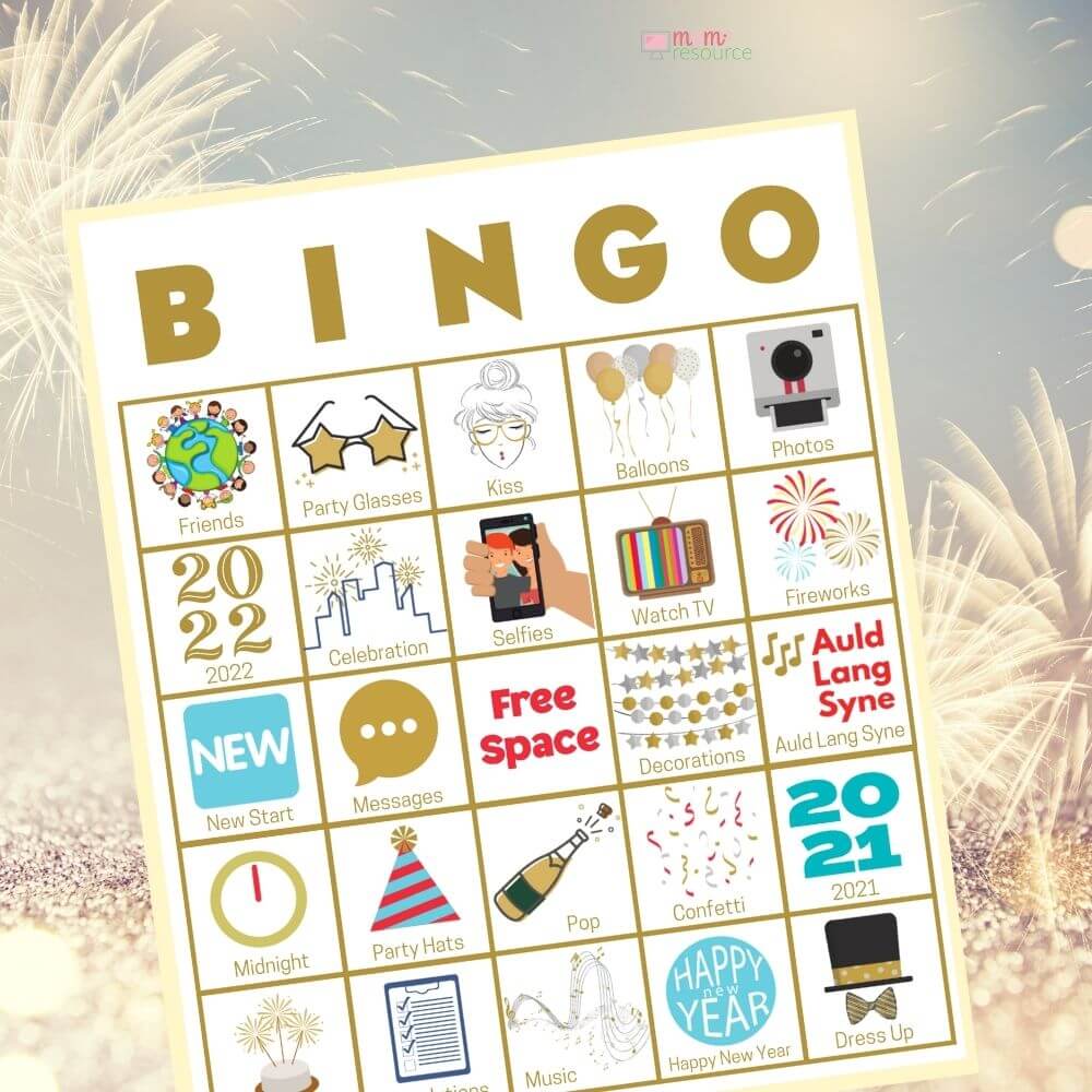 new years eve bingo 2022 nye