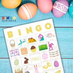 easter bingo printable family game night