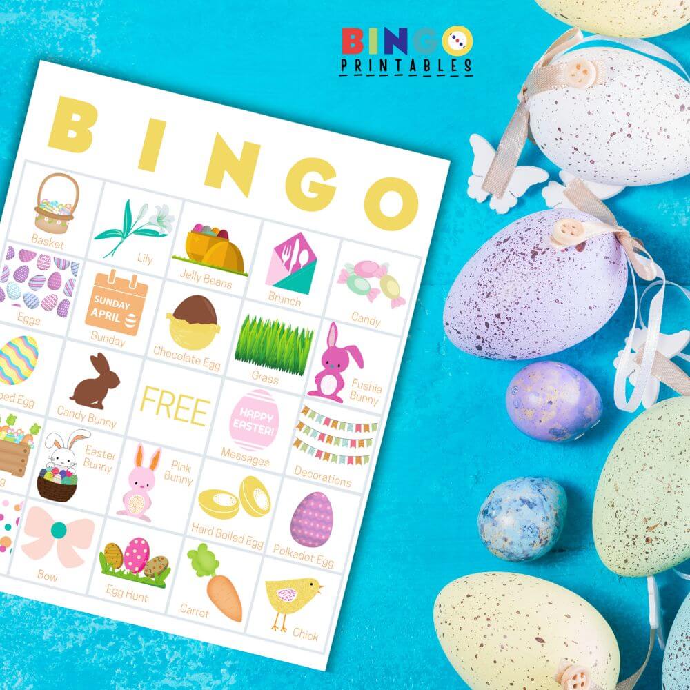 easter bingo printable traditional bingo