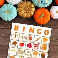 Fall Bingo Printable Cards For Large Groups - Easy Print &amp; Play
