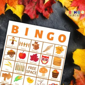 Fall Bingo Cards for Large Groups