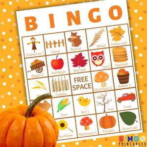 Printable Fall Harvest Bingo Cards