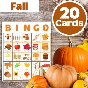 Autumn Bingo Card Game Printable