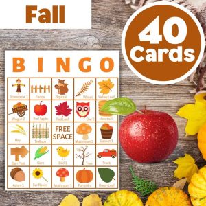 Fall Bingo Card Game Templates