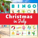 Christmas in July Party Game - 200 Printable Bingo Cards
