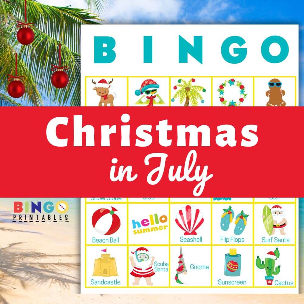christmas in july games for adults bingo
