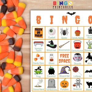 halloween bingo printable game card