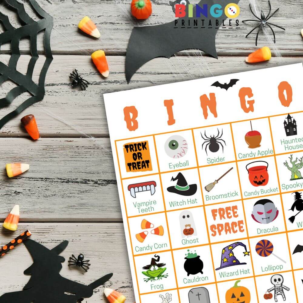 printable halloween bingo cards