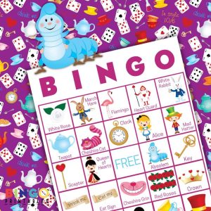 mad hatter bingo cards