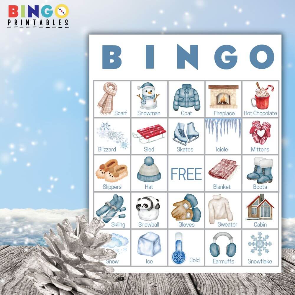 printable winter bingo