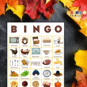 thanksgiving Bingo Cards for Large Groups